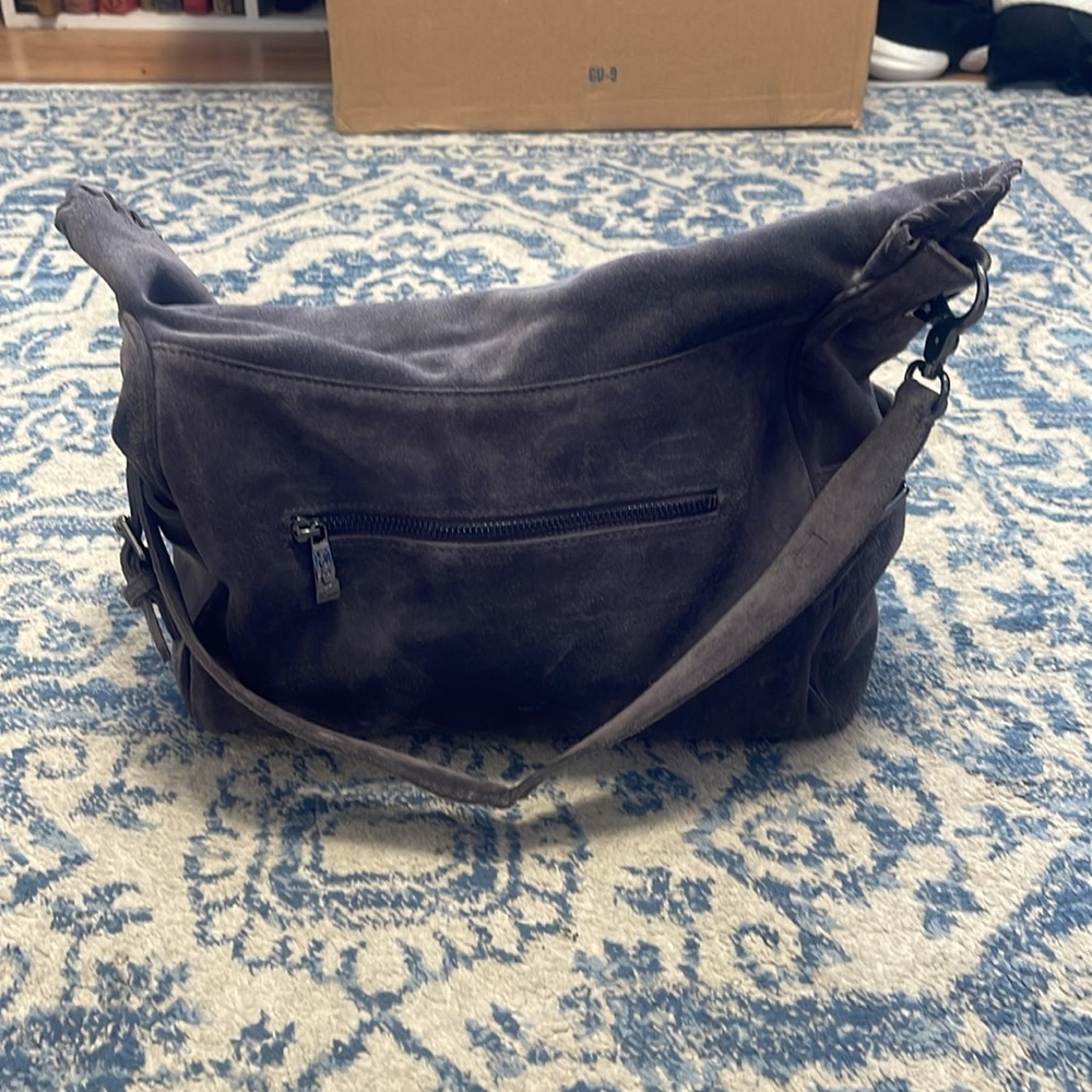 Sorial gray Suede slouch bag - Picture 4 of 14